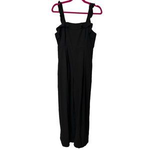 Pink Lily Jumpsuit Women Medium Sleeveless Ruffle Square Neck Line Neutral